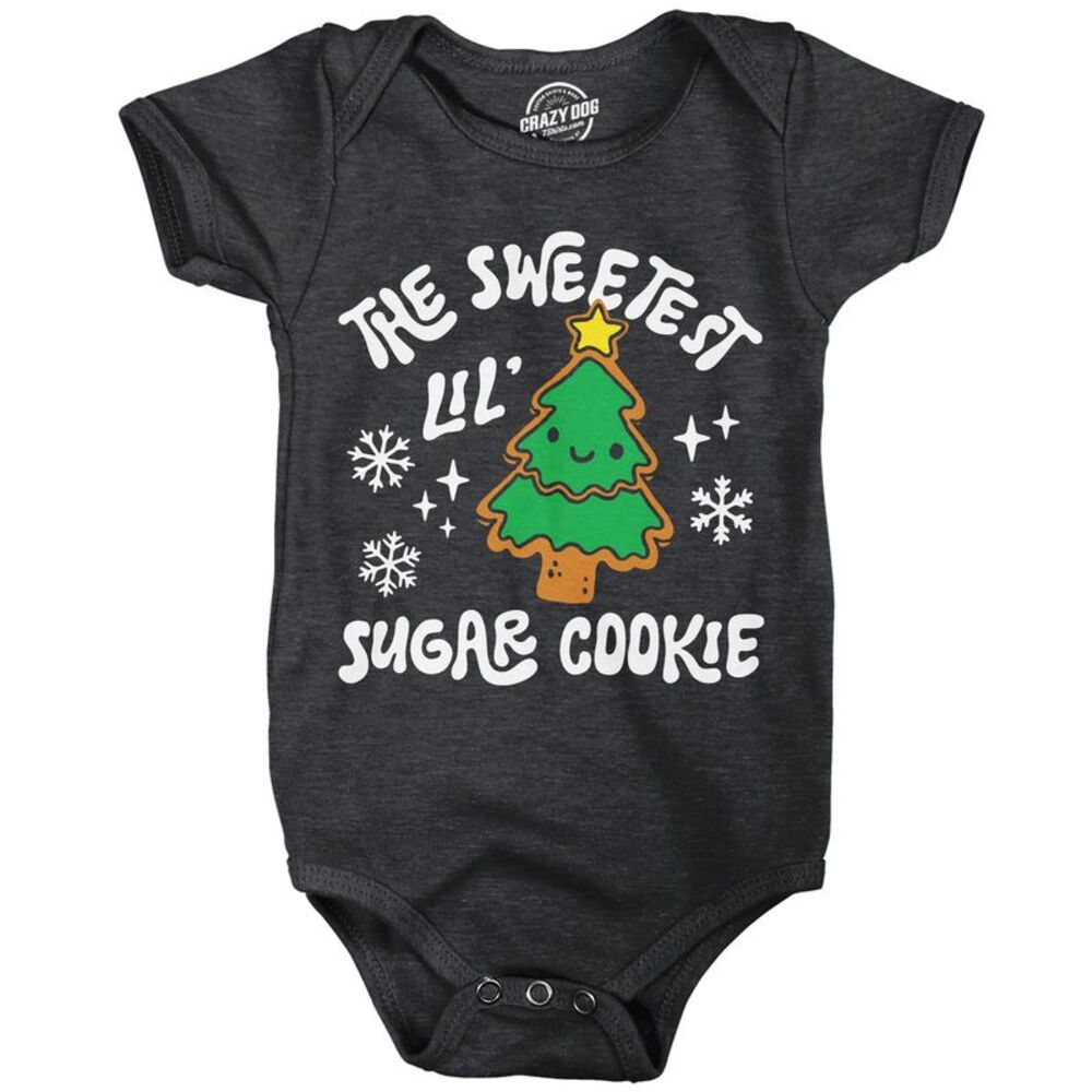 The Sweetest Lil Sugar Cookie Baby Bodysuit Xmas Jumper For Infants
